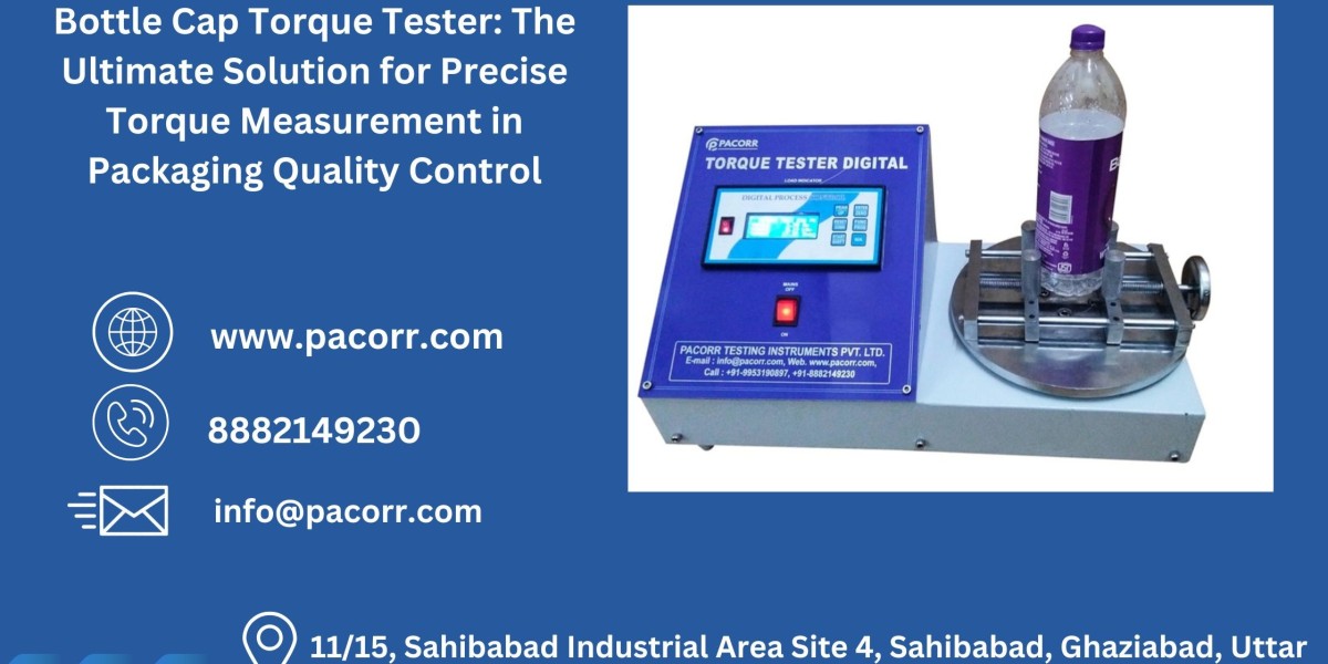 Pacorr's Bottle Cap Torque Tester: A Reliable Tool for Ensuring Seal Strength and Consistent Packaging Quality